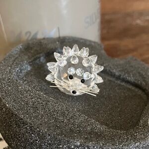 Swarovski Crystal Hedgehog with Silver Accents